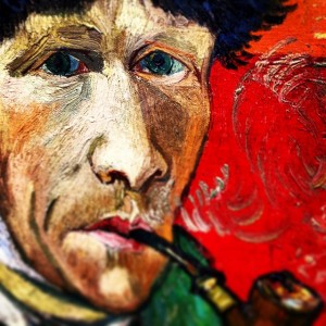 Vincent Van Gogh self-portrait hanging on the walls of the Zurich museum, Kunsthaus.