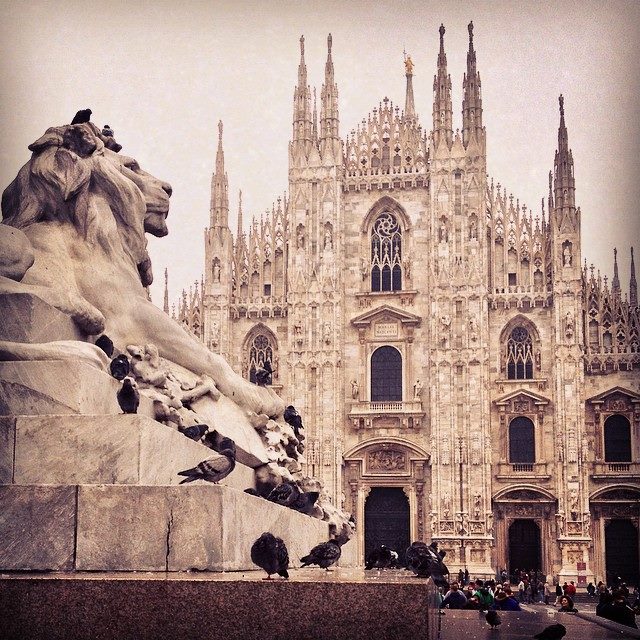 lion and duomo